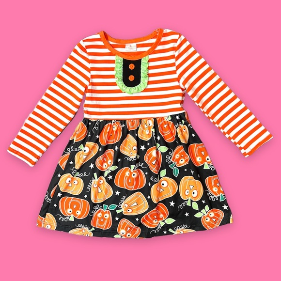 Brittanynj Boutique Other - Striped Silly Pumpkin Dress